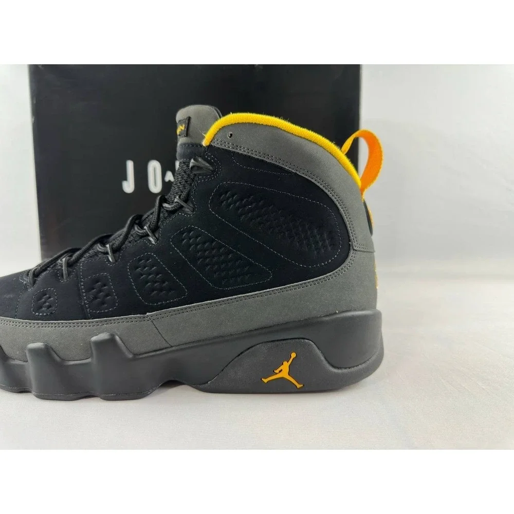 Nike Air Jordan 9 Retro 'Dark Charcoal University Gold' CT8019-070 Size 12